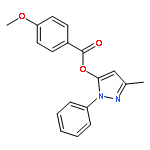 Benzoic acid, 4-methoxy-, 3-methyl-1-phenyl-1H-pyrazol-5-yl ester