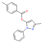 BENZOIC ACID, 4-METHYL-, 3-METHYL-1-PHENYL-1H-PYRAZOL-5-YL ESTER