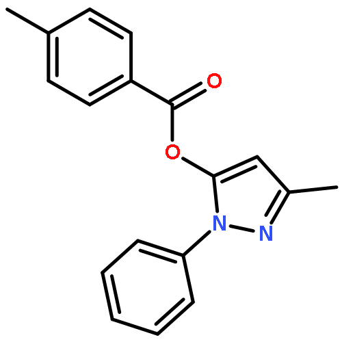 BENZOIC ACID, 4-METHYL-, 3-METHYL-1-PHENYL-1H-PYRAZOL-5-YL ESTER