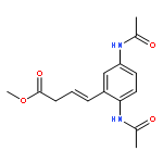 3-Butenoic acid, 4-[2,5-bis(acetylamino)phenyl]-, methyl ester, (3E)-