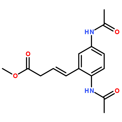 3-Butenoic acid, 4-[2,5-bis(acetylamino)phenyl]-, methyl ester, (3E)-