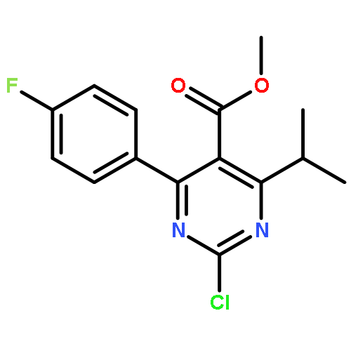 Methyl 2-chloro-4-(4-fluorophenyl)-6-isopropylpyrimidine-5-carboxylate