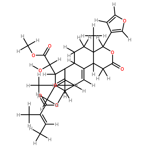 (R)-((4aR)-4c-[3]furyl-4a,7,9,9-tetramethyl-2,13-dioxo-10t-tigloyloxy-(4ar,6ac,12bc)-1,4,4a,5,6,6a,7,8,9,10,11,12b-dodecahydro-2H-7c,11c-methano-cyclooct[f]isochromen-8c-yl)-hydroxy-acetic acid methyl ester