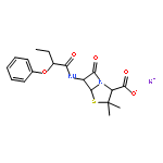 potassium (2S,5R,6R)-3,3-dimethyl-7-oxo-6-{[(2S)-2-phenoxybutanoyl]amino}-4-thia-1-azabicyclo[3.2.0]heptane-2-carboxylate