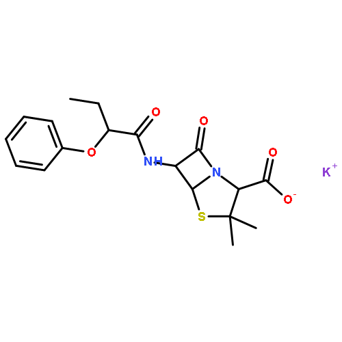 potassium (2S,5R,6R)-3,3-dimethyl-7-oxo-6-{[(2S)-2-phenoxybutanoyl]amino}-4-thia-1-azabicyclo[3.2.0]heptane-2-carboxylate