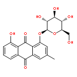 Chrysophanol 1-O-beta-D-glucopyranoside