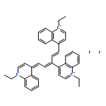 Quinolinium,4,4'-[3-[(1-ethyl-4(1H)-quinolinylidene)ethylidene]-1-propene-1,3-diyl]bis[1-ethyl-,iodide (1:2)