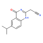 2-QUINAZOLINEACETONITRILE, 1,4-DIHYDRO-6-(1-METHYLETHYL)-4-OXO-