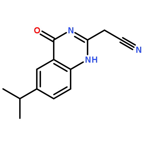 2-QUINAZOLINEACETONITRILE, 1,4-DIHYDRO-6-(1-METHYLETHYL)-4-OXO-