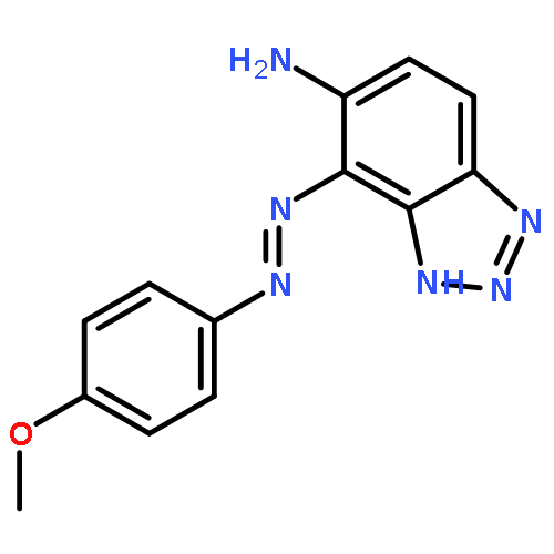 1H-BENZOTRIAZOL-5-AMINE, 4-[(4-METHOXYPHENYL)AZO]-