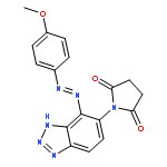 2,5-PYRROLIDINEDIONE, 1-[4-[(4-METHOXYPHENYL)AZO]-1H-BENZOTRIAZOL-5-YL]-