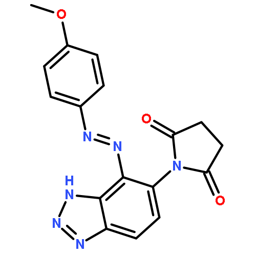 2,5-PYRROLIDINEDIONE, 1-[4-[(4-METHOXYPHENYL)AZO]-1H-BENZOTRIAZOL-5-YL]-