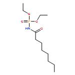 Phosphoramidic acid, (1-oxooctyl)-, diethyl ester