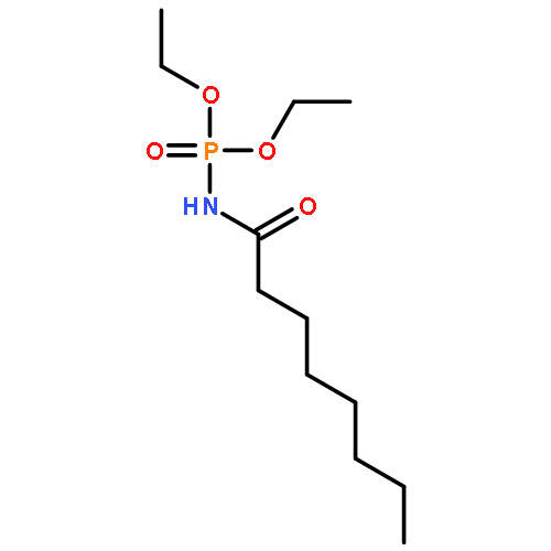 Phosphoramidic acid, (1-oxooctyl)-, diethyl ester