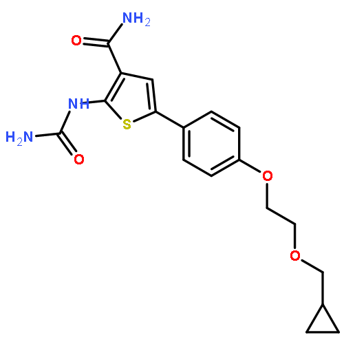 3-Thiophenecarboxamide,2-[(aminocarbonyl)amino]-5-[4-[2-(cyclopropylmethoxy)ethoxy]phenyl]-