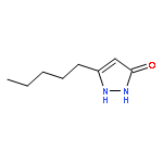 3H-Pyrazol-3-one, 1,2-dihydro-5-pentyl-