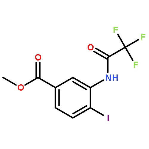 Benzoic acid, 4-iodo-3-[(trifluoroacetyl)amino]-, methyl ester