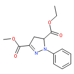 1H-Pyrazole-3,5-dicarboxylic acid, 4,5-dihydro-1-phenyl-, 5-ethyl3-methyl ester