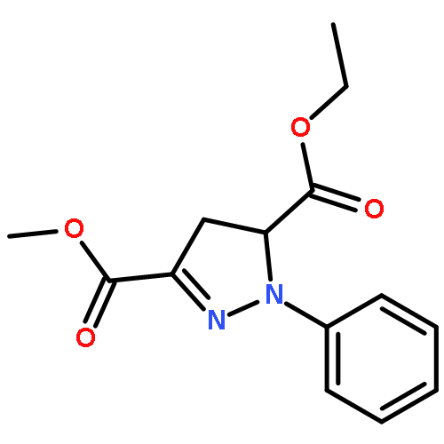 1H-Pyrazole-3,5-dicarboxylic acid, 4,5-dihydro-1-phenyl-, 5-ethyl3-methyl ester