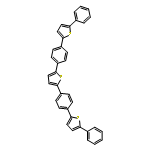 Thiophene, 2,5-bis[4-(5-phenyl-2-thienyl)phenyl]-
