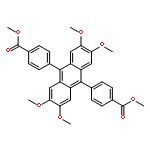 Benzoic acid, 4,4'-(2,3,6,7-tetramethoxy-9,10-anthracenediyl)bis-,dimethyl ester