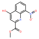 2-Quinolinecarboxylic acid, 4-hydroxy-8-nitro-, methyl ester