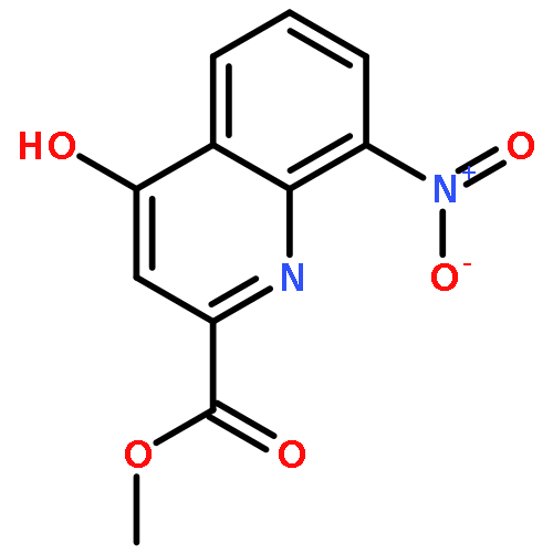 2-Quinolinecarboxylic acid, 4-hydroxy-8-nitro-, methyl ester