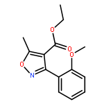 4-Isoxazolecarboxylic acid, 3-(2-methoxyphenyl)-5-methyl-, ethyl ester