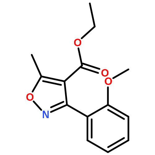 4-Isoxazolecarboxylic acid, 3-(2-methoxyphenyl)-5-methyl-, ethyl ester