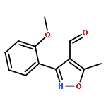 4-Isoxazolecarboxaldehyde, 3-(2-methoxyphenyl)-5-methyl-