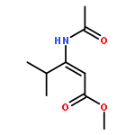 2-Pentenoic acid, 3-(acetylamino)-4-methyl-, methyl ester, (2E)-