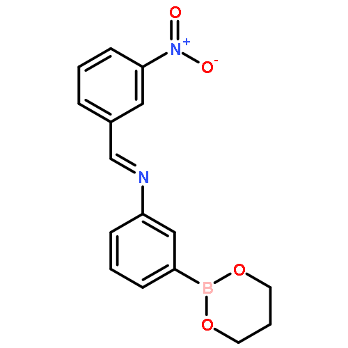 Benzenamine, 3-(1,3,2-dioxaborinan-2-yl)-N-[(3-nitrophenyl)methylene]-