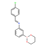 Benzenamine,N-[(4-chlorophenyl)methylene]-3-(1,3,2-dioxaborinan-2-yl)-