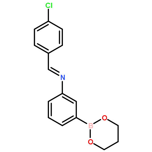 Benzenamine,N-[(4-chlorophenyl)methylene]-3-(1,3,2-dioxaborinan-2-yl)-