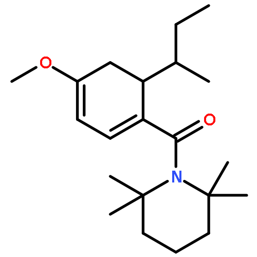 Piperidine,1-[[4-methoxy-6-(1-methylpropyl)-1,3-cyclohexadien-1-yl]carbonyl]-2,2,6,6-tetramethyl-