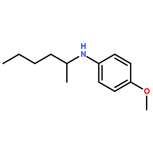 Benzenamine, 4-methoxy-N-(1-methylpentyl)-