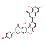 5,7,5',7'-tetrahydroxy-2'-(4-hydroxy-phenyl)-2,6'-(4-hydroxy-m-phenylene)-bis-chromen-4-one