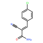 2-PROPENAMIDE, 3-(4-CHLOROPHENYL)-2-CYANO-, (2E)-