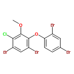 Benzene, 1,5-dibromo-2-chloro-4-(2,4-dibromophenoxy)-3-methoxy-