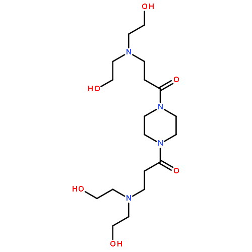 Piperazine, 1,4-bis[3-[bis(2-hydroxyethyl)amino]-1-oxopropyl]-