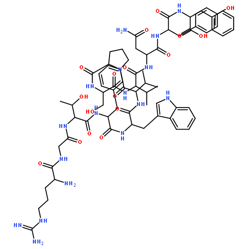 L-Phenylalanine,L-arginylglycyl-L-threonyl-L-phenylalanyl-L-tryptophyl-L-valyl-D-prolyl-L-seryl-L-valyl-L-asparaginyl-L-tyrosyl-