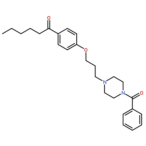 Piperazine, 1-benzoyl-4-[3-[4-(1-oxohexyl)phenoxy]propyl]-