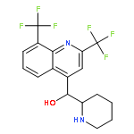 alpha-2-piperidyl-2,8-bis(trifluoromethyl)quinoline-4-methanol