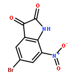 1H-Indole-2,3-dione, 5-bromo-7-nitro-