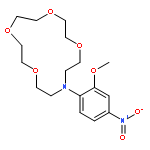 1,4,7,10-Tetraoxa-13-azacyclopentadecane,13-(2-methoxy-4-nitrophenyl)-