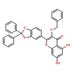 4H-1-Benzopyran-4-one,2-(2,2-diphenyl-1,3-benzodioxol-5-yl)-5,7-dihydroxy-3-(phenylmethoxy)-