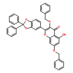 4H-1-Benzopyran-4-one,2-(2,2-diphenyl-1,3-benzodioxol-5-yl)-5-hydroxy-3,7-bis(phenylmethoxy)-