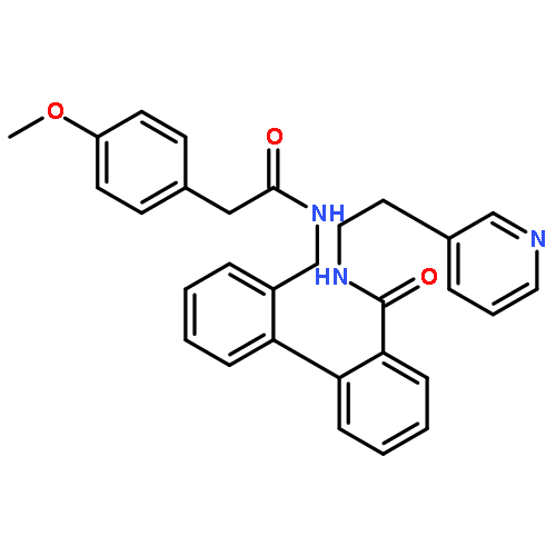 [1,1'-Biphenyl]-2-carboxamide,2'-[[[(4-methoxyphenyl)acetyl]amino]methyl]-N-[2-(3-pyridinyl)ethyl]-