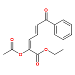 2,4-Hexadienoic acid, 2-(acetyloxy)-6-oxo-6-phenyl-, ethyl ester