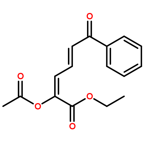 2,4-Hexadienoic acid, 2-(acetyloxy)-6-oxo-6-phenyl-, ethyl ester